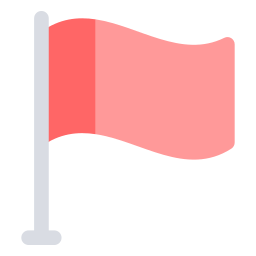 bandera de destino icono