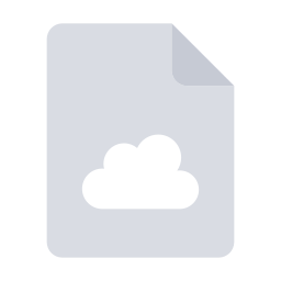 dokument w chmurze ikona