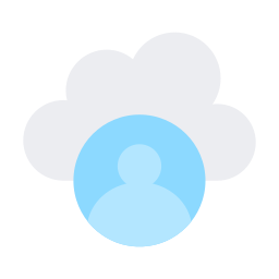 użytkownik chmury ikona