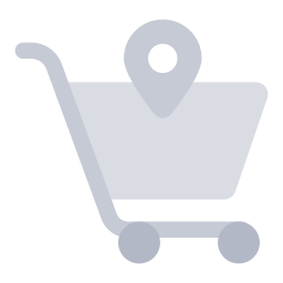 posizione dello shopping icona