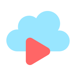 video sulla nuvola icona