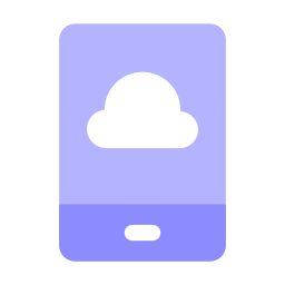 nube móvil icono