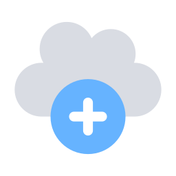 cloud hinzufügen icon