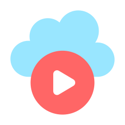 vídeo en la nube icono