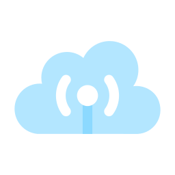 Cloud wifi icon
