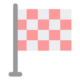 bandiera della corsa icona