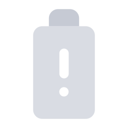 batterijwaarschuwing icoon