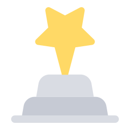trofeo estrella icono
