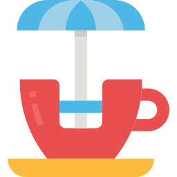 Spinning teacup icon