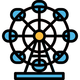 Rueda de la fortuna icono