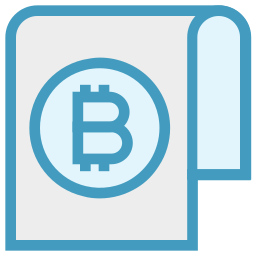 bitcoin-papier icoon