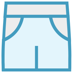 korte broeken aankleden icoon