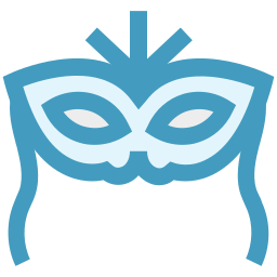 máscara de carnaval de brasil icono