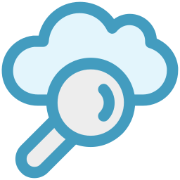 Cloud computing concept icon