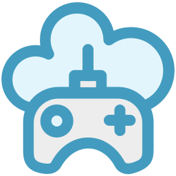 chmura i gamepad ikona