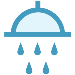 Water shower icon