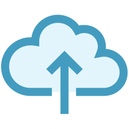 téléchargement dans le cloud Icône