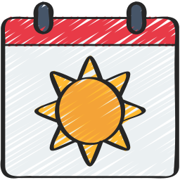 Summer season icon