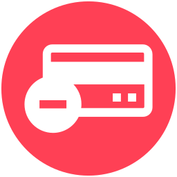usuń kartę kredytową ikona