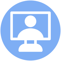 Video chat discus icon