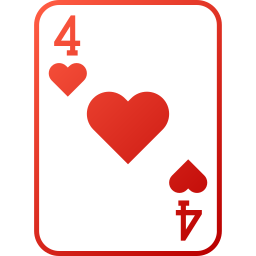 Four of hearts icon