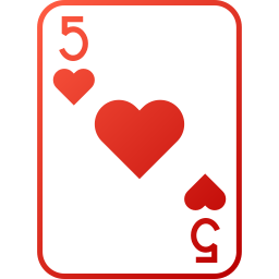 Five of hearts icon