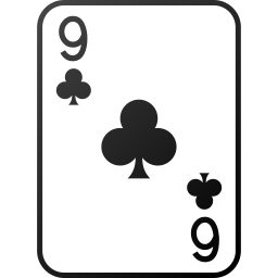 Nine of clubs icon