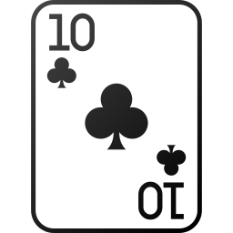 Ten of clubs icon