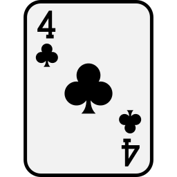 Four of clubs icon