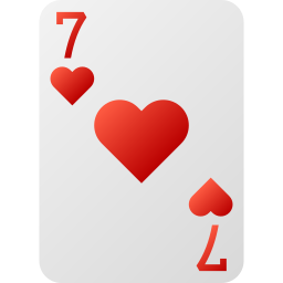 Seven of hearts icon