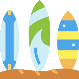 Tabla de surf icono