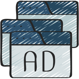 anuncio pop-up icono