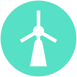 Windmill tower icon