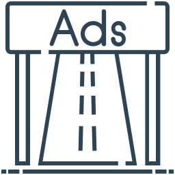 Road advertisement icon