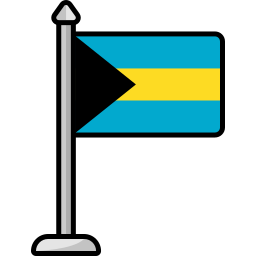 Флаг Багамских островов иконка