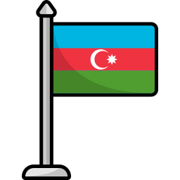 bandiera dell'azerbaigian icona
