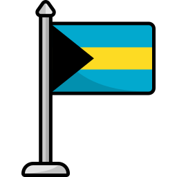 Флаг Багамских островов иконка