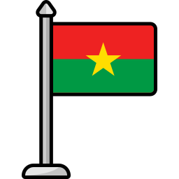 burkina faso flagge icon