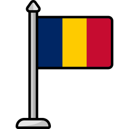 vlag van tsjaad icoon