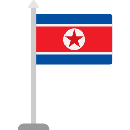 North korea flag icon