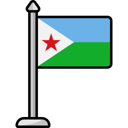 djiboutiaanse vlag icoon