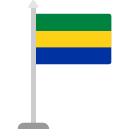 gabon vlag icoon