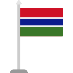 bandeira da gâmbia Ícone