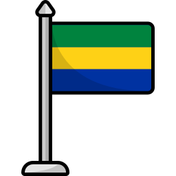 gabun flagge icon
