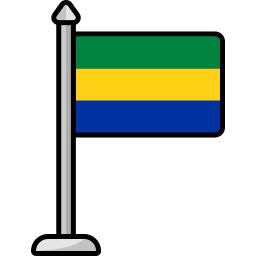 gabon vlag icoon
