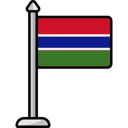 bandiera della gambia icona