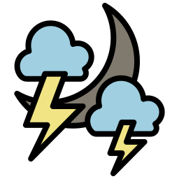 Night storm icon