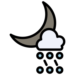 lluvia nocturna icono