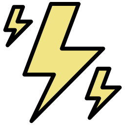 Thunder bolt icon