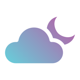 Dark cloud icon
